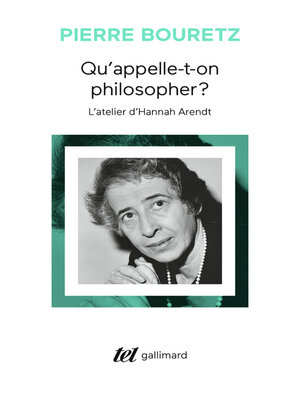 cover image of Qu'appelle-t-on philosopher?